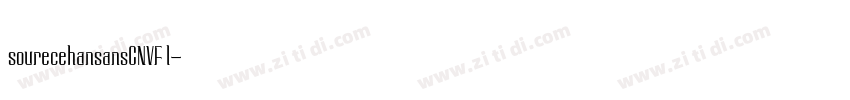 sourecehansansCNVF l字体转换